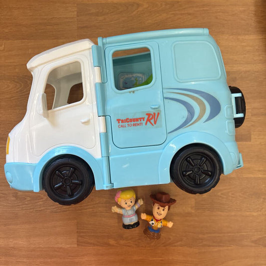 Fisher Price Little People Toy Story RV w/ 2 Figures