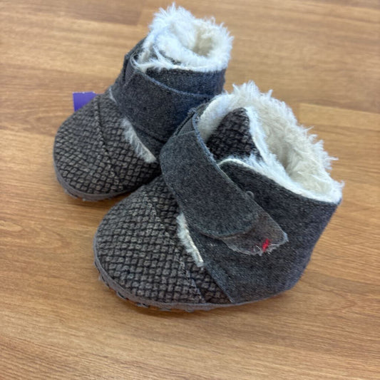 Toms Grey Infant Booties - 3