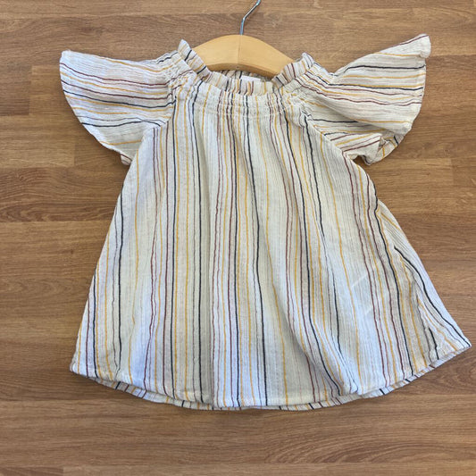 Baby Gap Shimmer Stripe SS Tee - 4