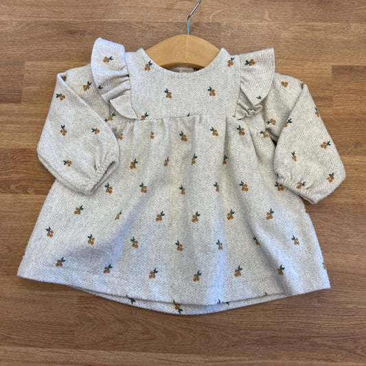 Zara Citrus LS Dress - 3/6m