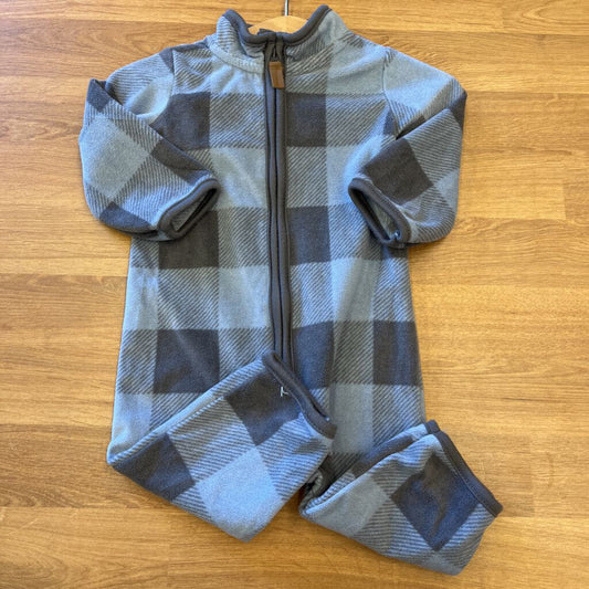 Carter's Plaid Fleece Coverall - 6m