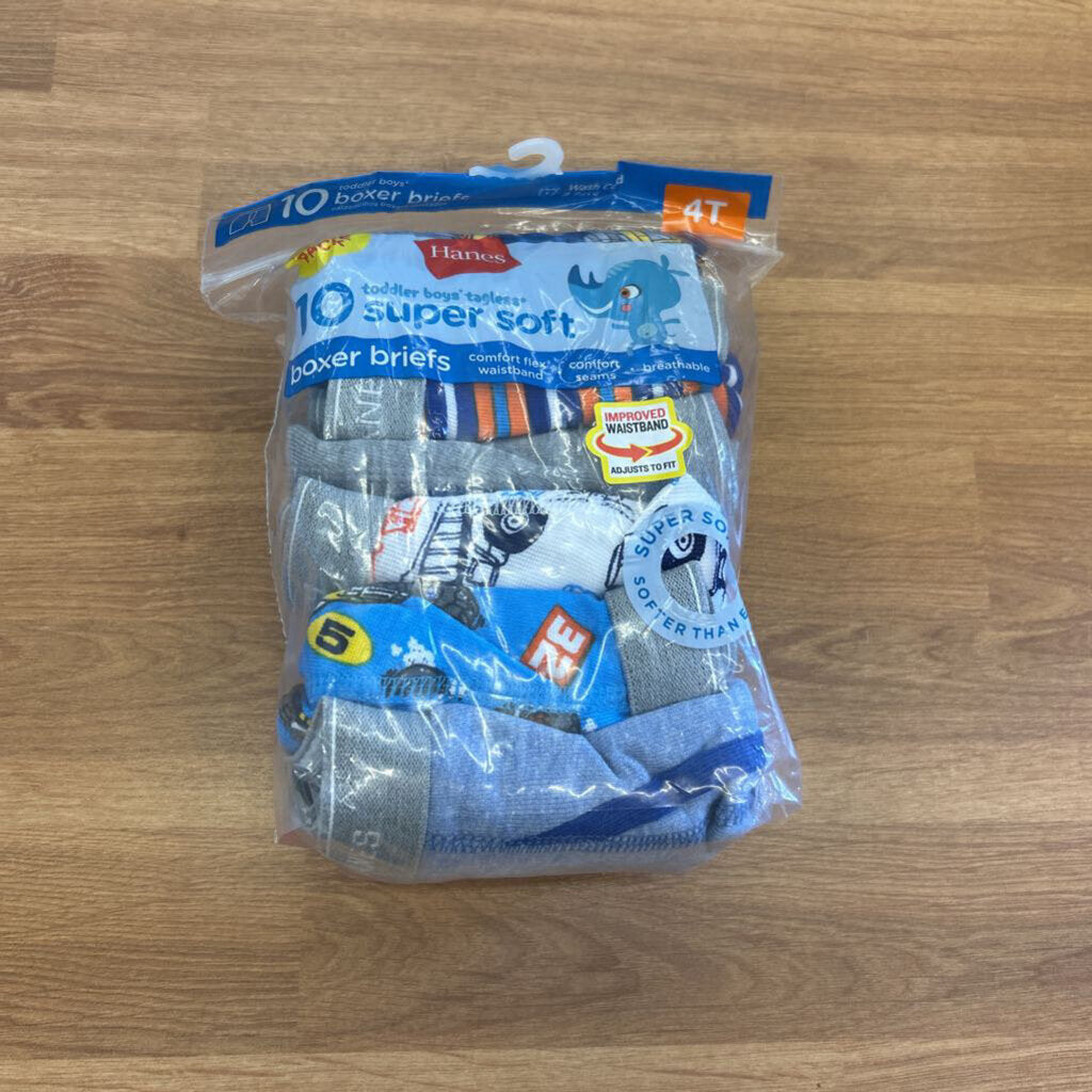 NEW Hanes Boxer Briefs 4T