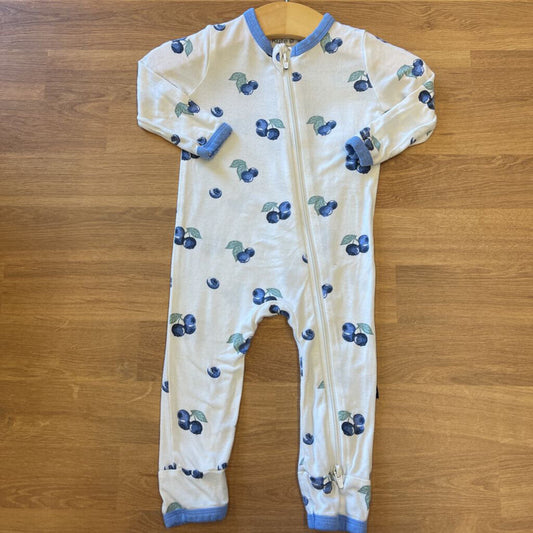 Kyte Baby Bamboo Blueberry Zip Sleeper - 3/6m