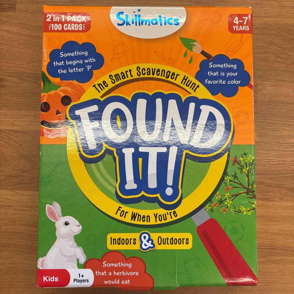 Found It! Smart Scavenger Hunt (missing one indoor card)