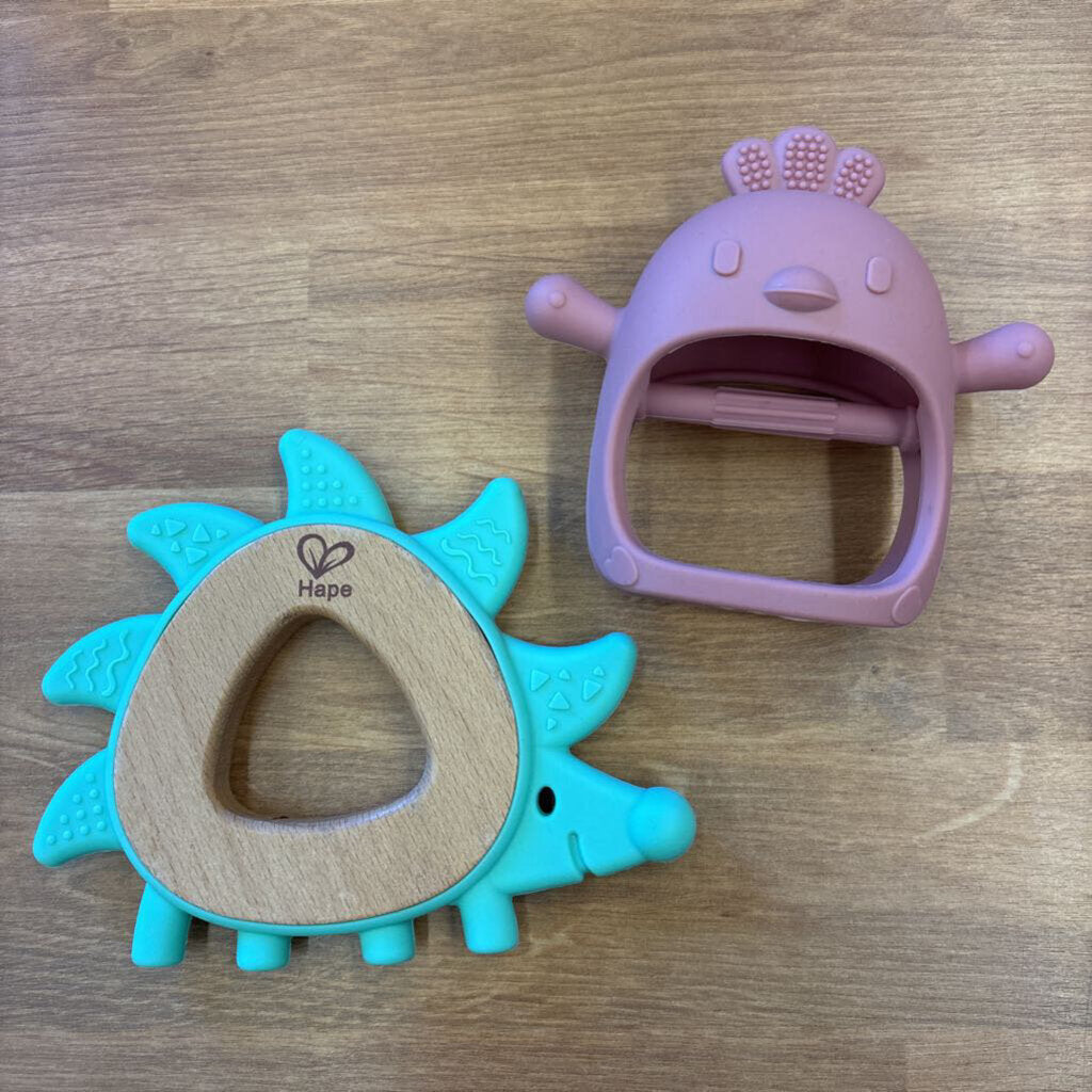 Set of 2 Silicone Teethers