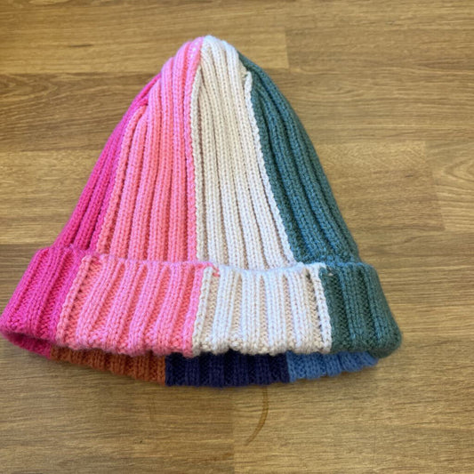 NWT Osh Kosh Rainbow Knit Beanie - 12/24m