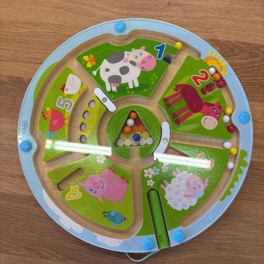 Haba Farm Magnetic Wood Maze Board