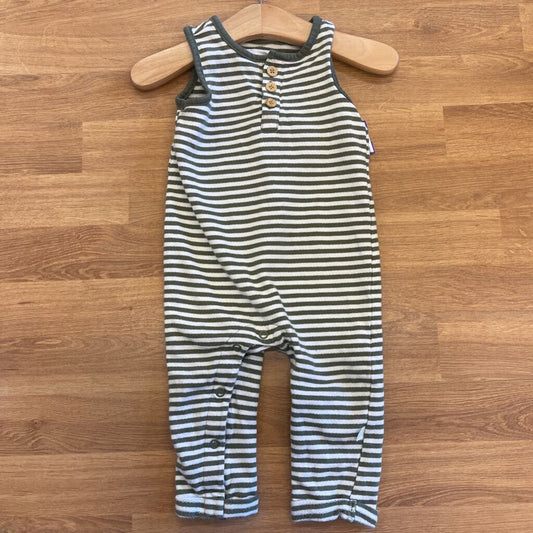 Little Planet Stripe Tank Romper - 9m