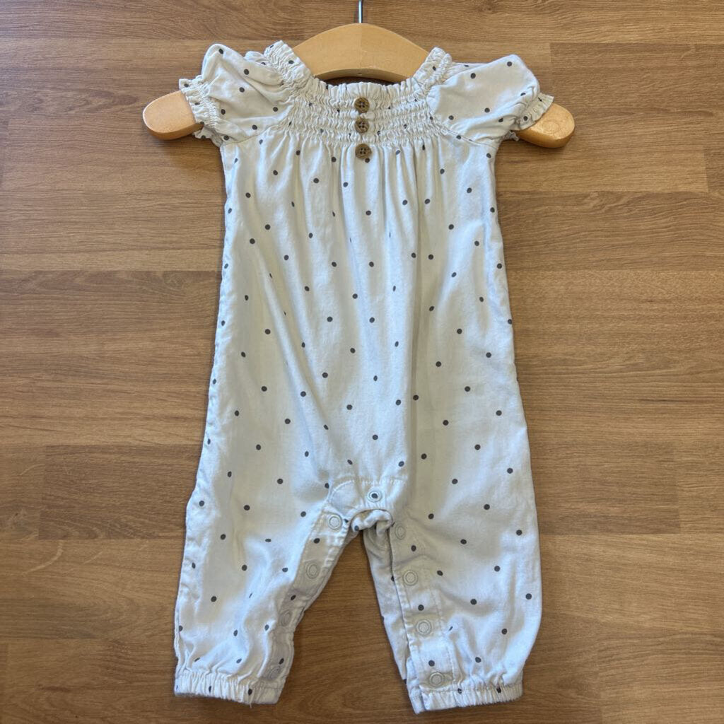 Carter's Dot SS Romper - 3m