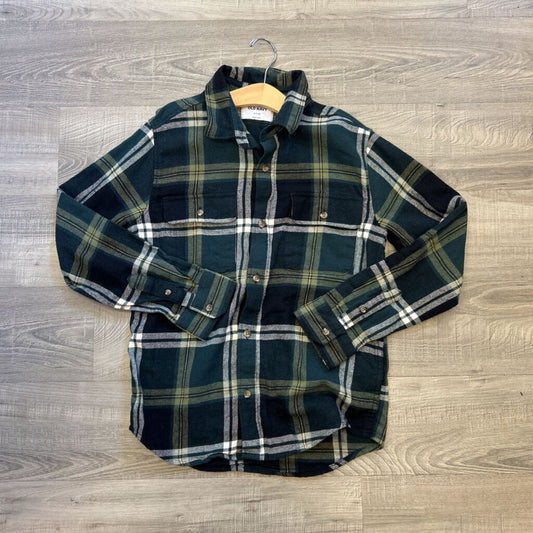Old Navy Plaid Flannel LS Button Up - 14/16
