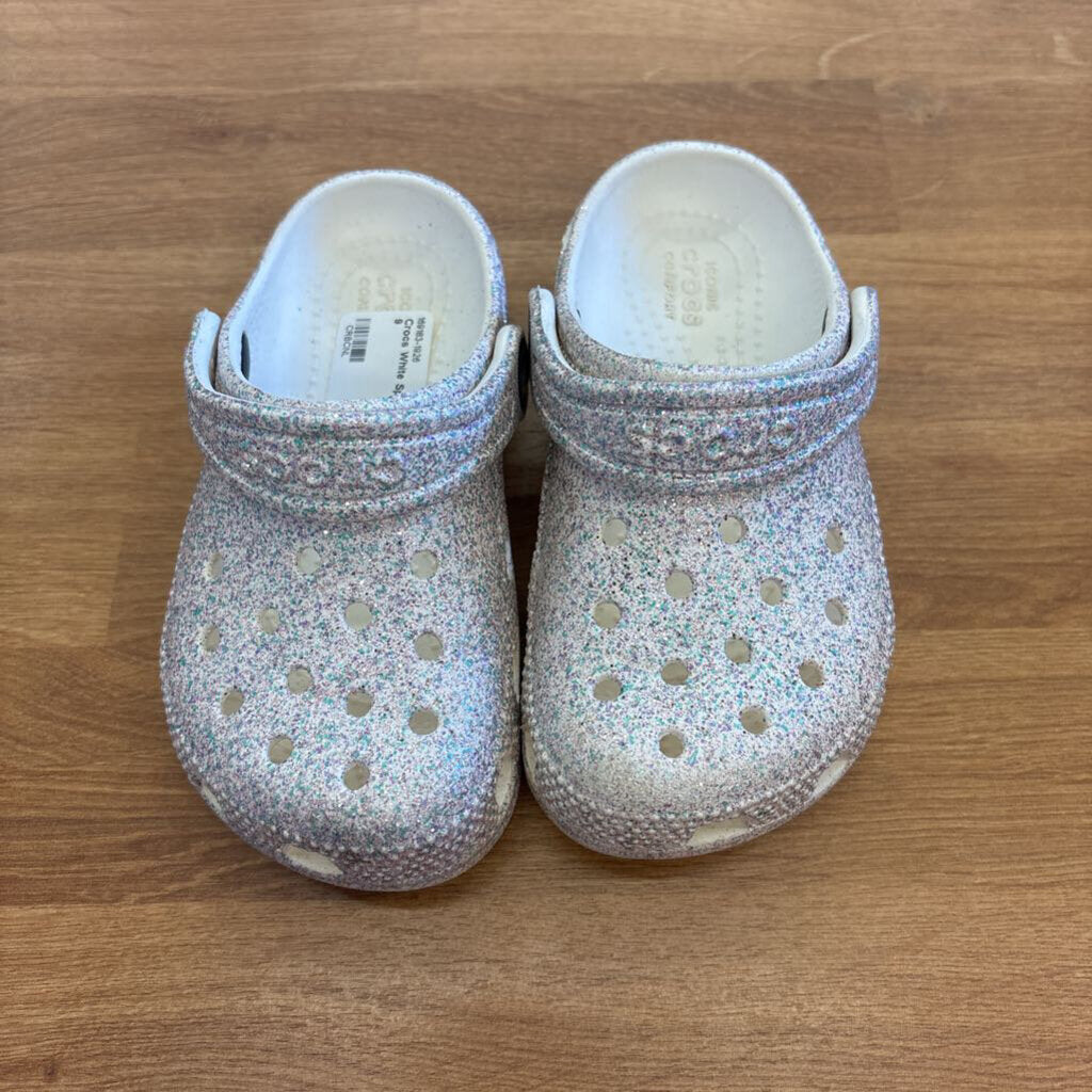 Crocs White Sparkle - 9