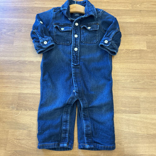 Baby Gap Denim Coverall - 3/6m