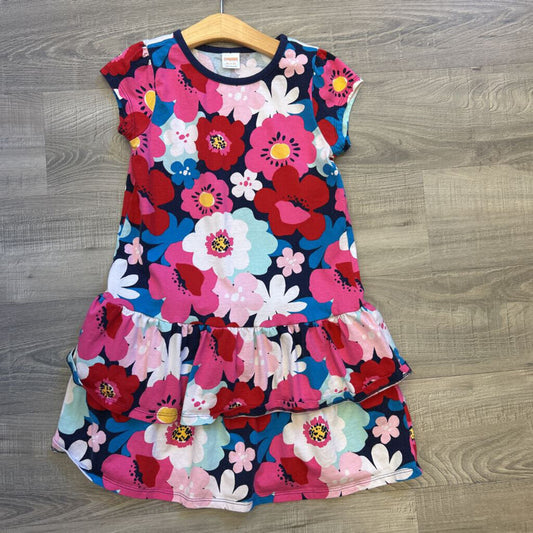 Gymboree Floral Ruffle SS Dress - 7/8
