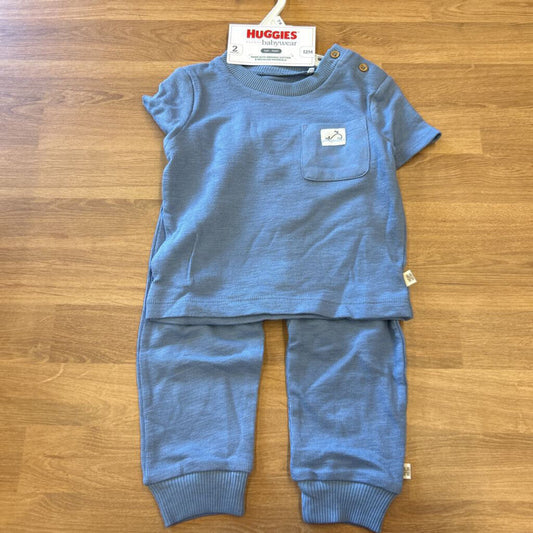 NWT Huggies Whale Two Pc Set - 12m