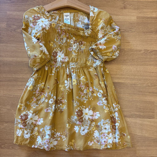 Osh Kosh Floral 3/4 Sleeve Dress - 3T