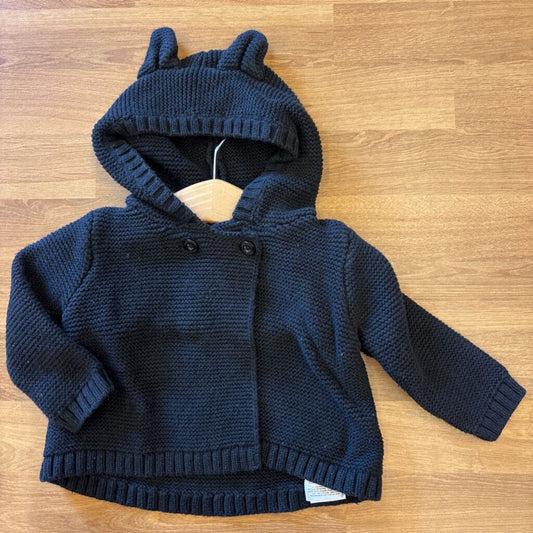 Baby Gap Knit Hoodie Cardigan - 6/12m