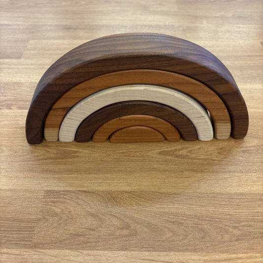 Manzanita Kids Stacking Wooden Rainbow