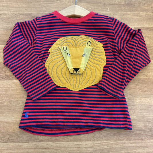 Joules Lion Stripe LS Tee - 3/4