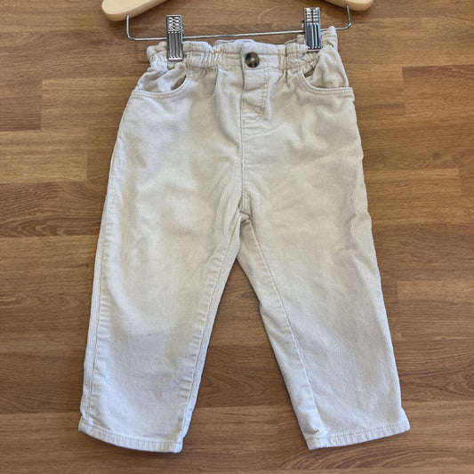 Zara Corduroy Pull On Pants - 12/18m
