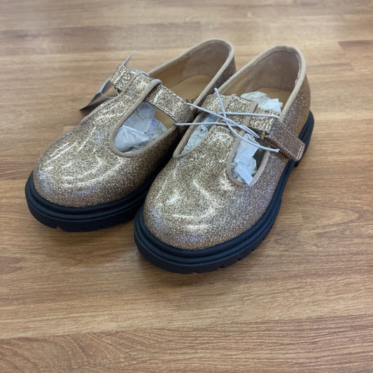 NWT Cat & Jack Gold Mary Janes - 9