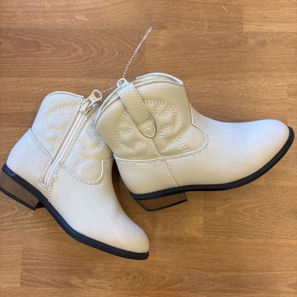 Cat & Jack Cream Cowgirl Boots - 9