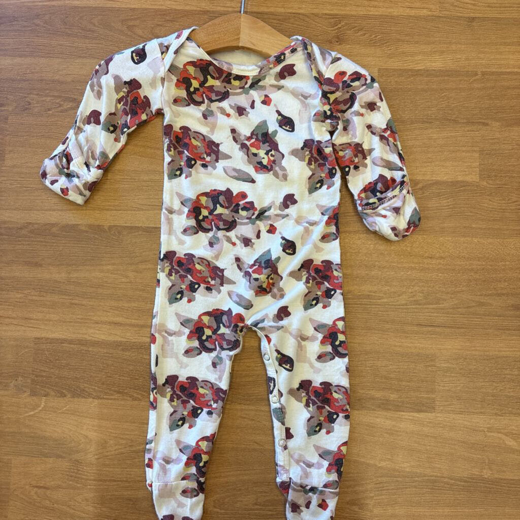 Kate Quinn Bamboo Floral Coverall - 0/3m