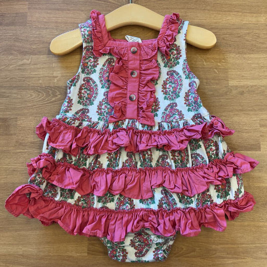 Kate Quinn Floral Ruffle Romper - 2T