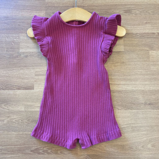 Kate Quinn Ribbed Short Romper - 6/12m