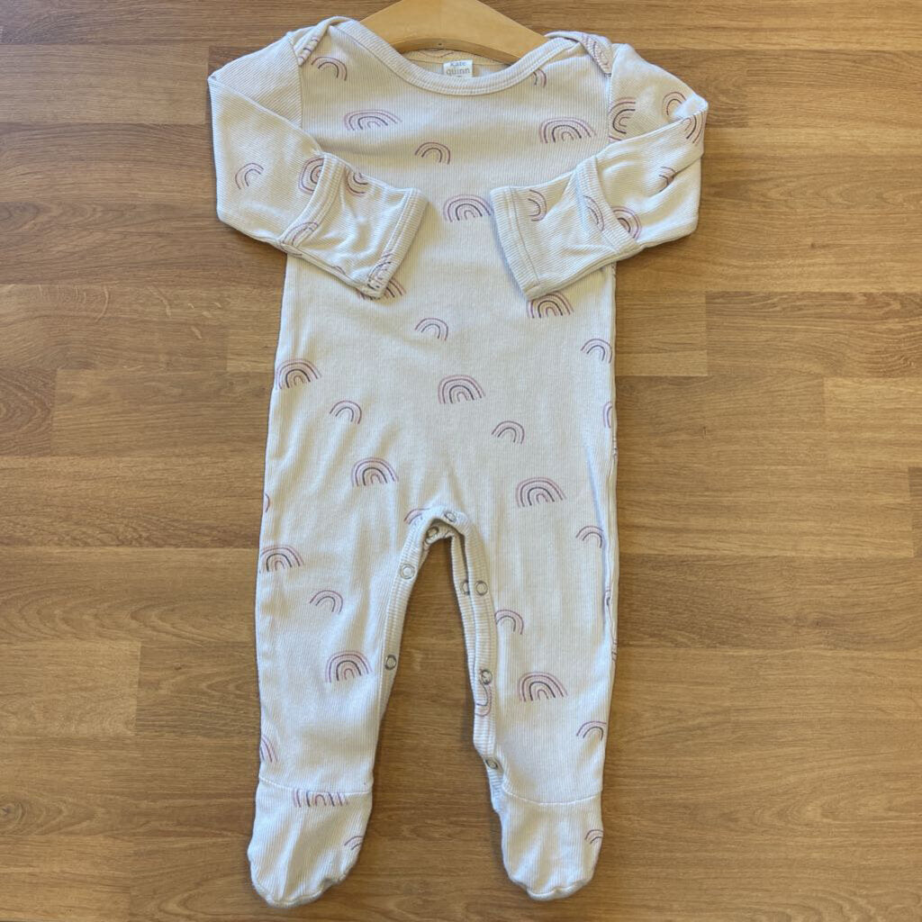 Kate Quinn Ribbed Rainbow Coverall - 6/9m