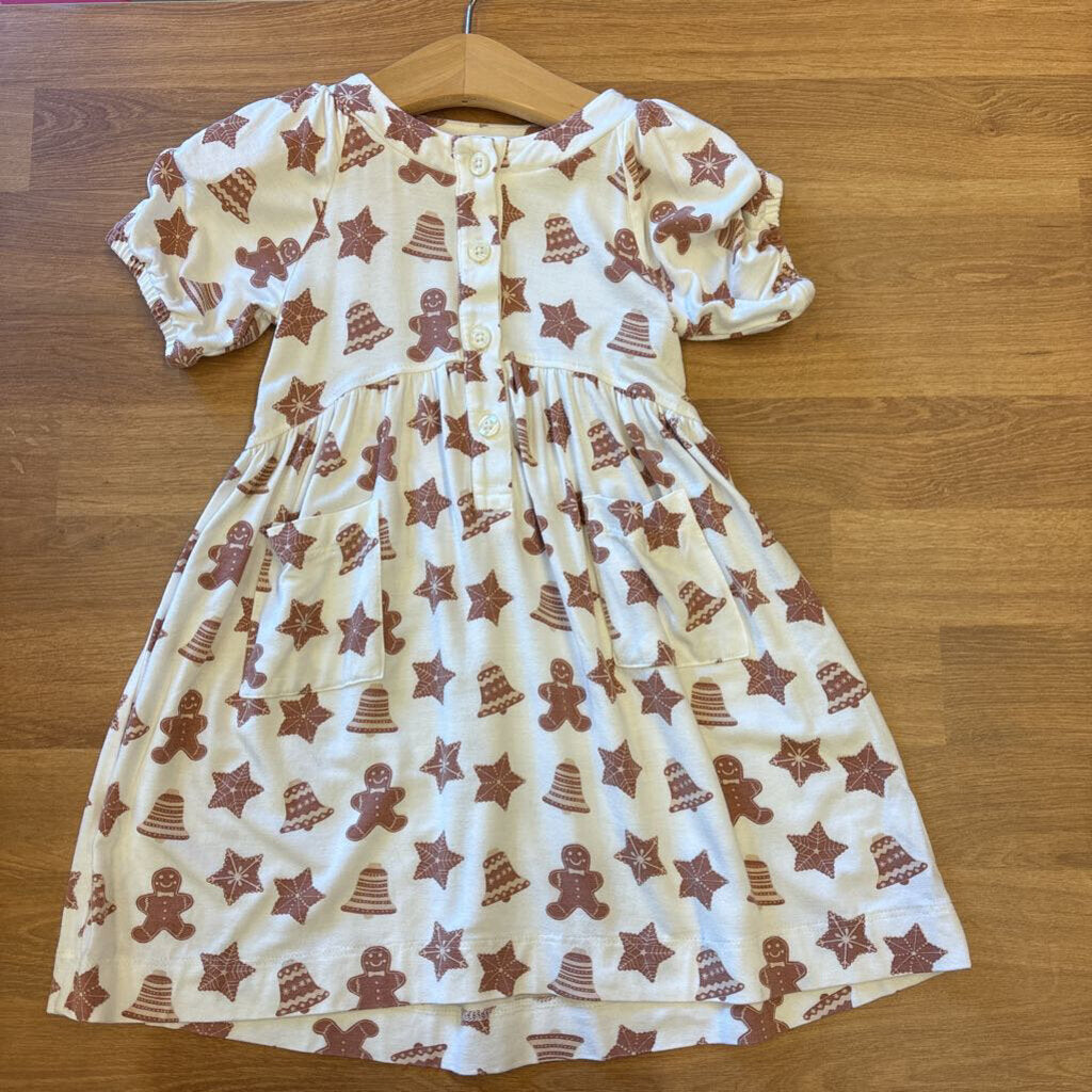 Kate Quinn Bamboo Gingerbread SS Dress - 18/24m