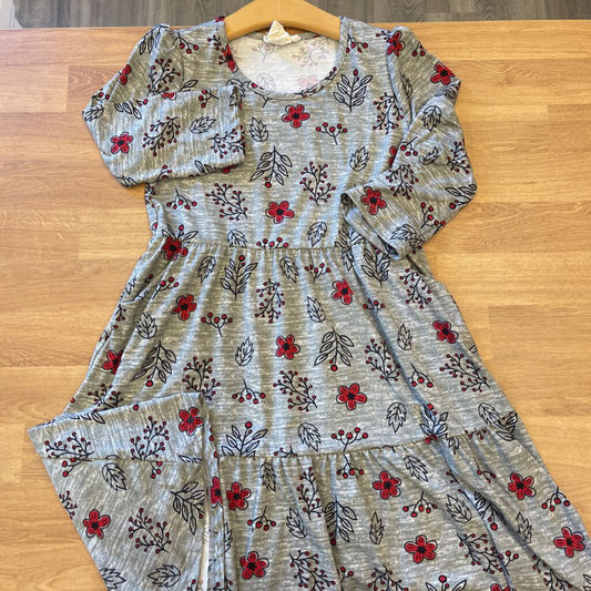 Emma & Elsa Floral 3/4 Sleeve Dress - 10