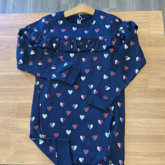 NWT 3 Pommes Heart LS Dress - 9/10