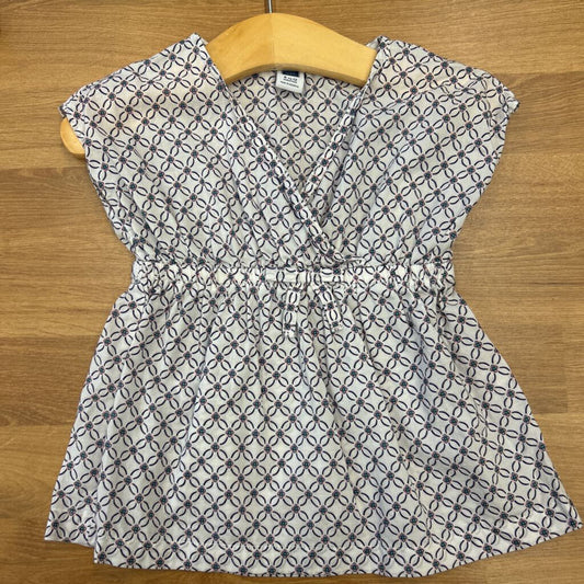 Janie & Jack Floral SS Wrap Tunic - 6/12m