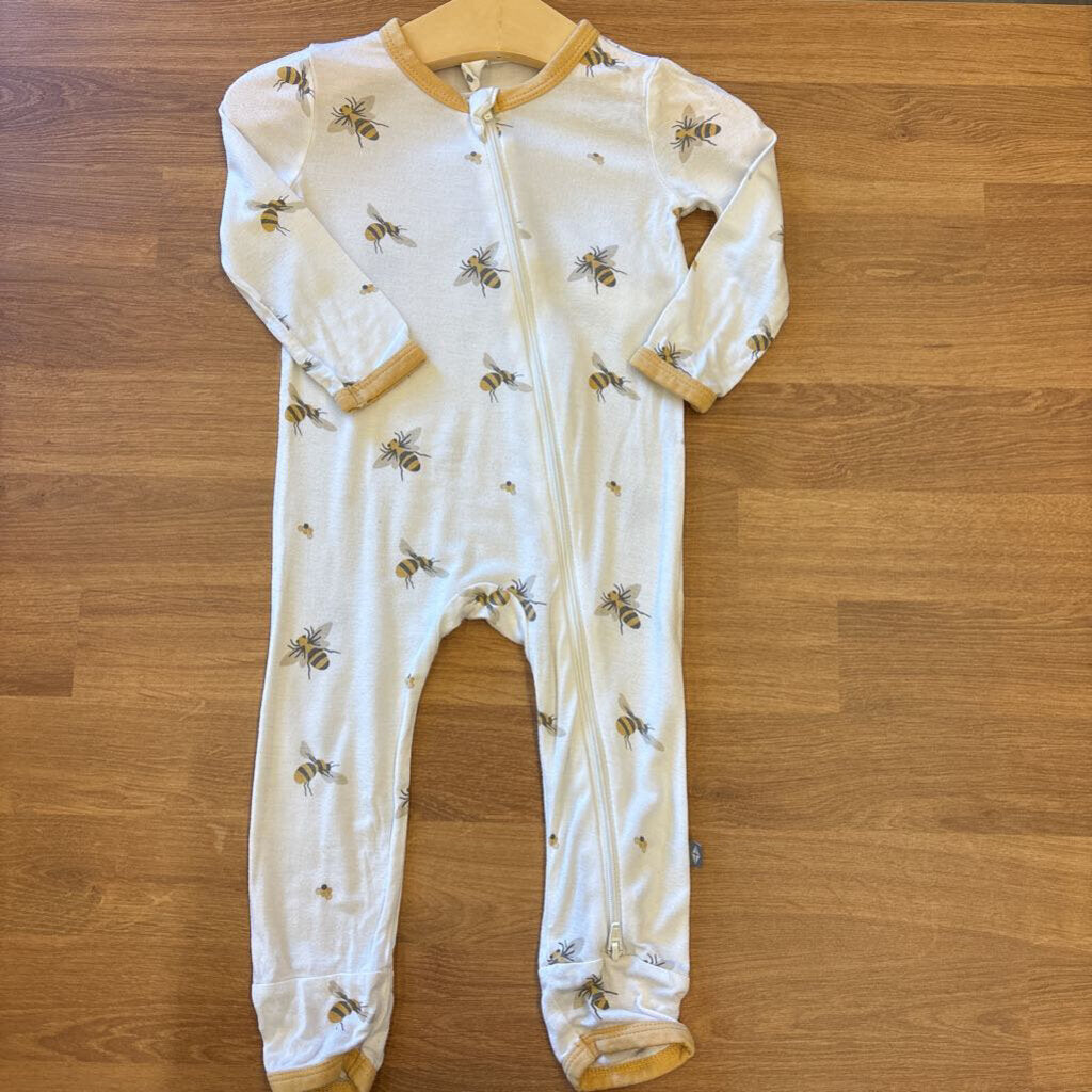 Kyte Baby Bamboo Bee Zip Sleeper (wash wear) - 6/12m