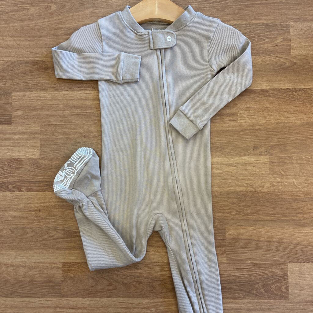 Burt's Bees Ribbed Zip Sleeper - 12m