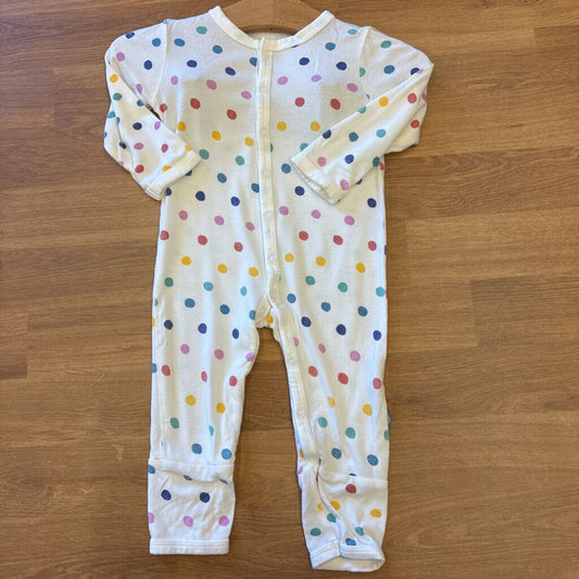 Kyte Baby Bamboo Dot Snap Romper - 3/6m