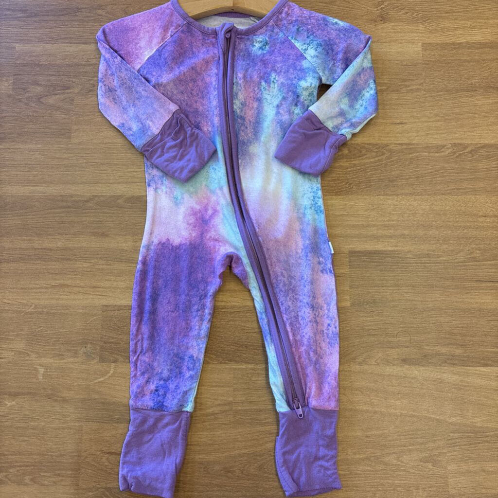 Little Sleepies Bamboo Tie Dye Zip Sleeper - 0/3m