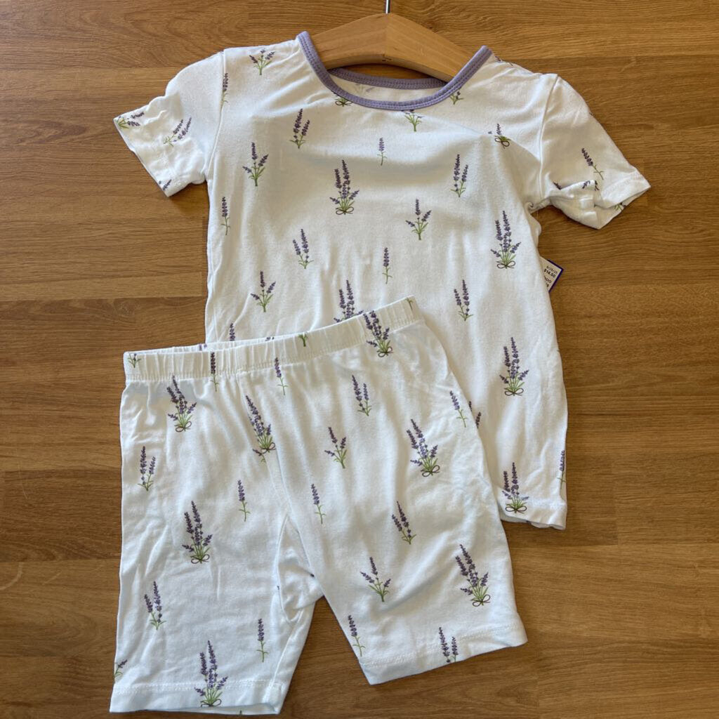 Kyte Baby Bamboo Lavender Short Pjs - 3T