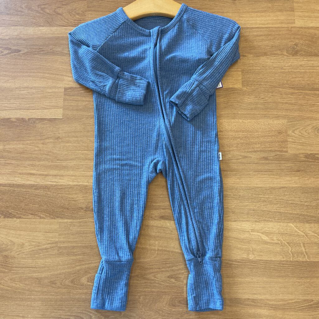 Little Sleepies Bamboo Ribbed Zip Sleeper - 0/3m