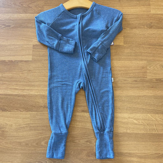 Little Sleepies Bamboo Ribbed Zip Sleeper - 0/3m