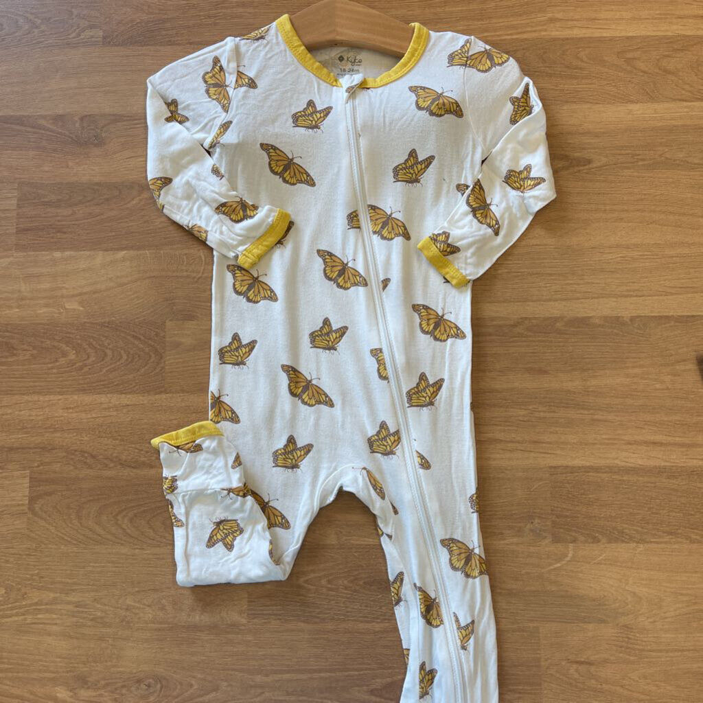 Kyte Baby Bamboo Butterfly Zip Sleeper - 18/24m