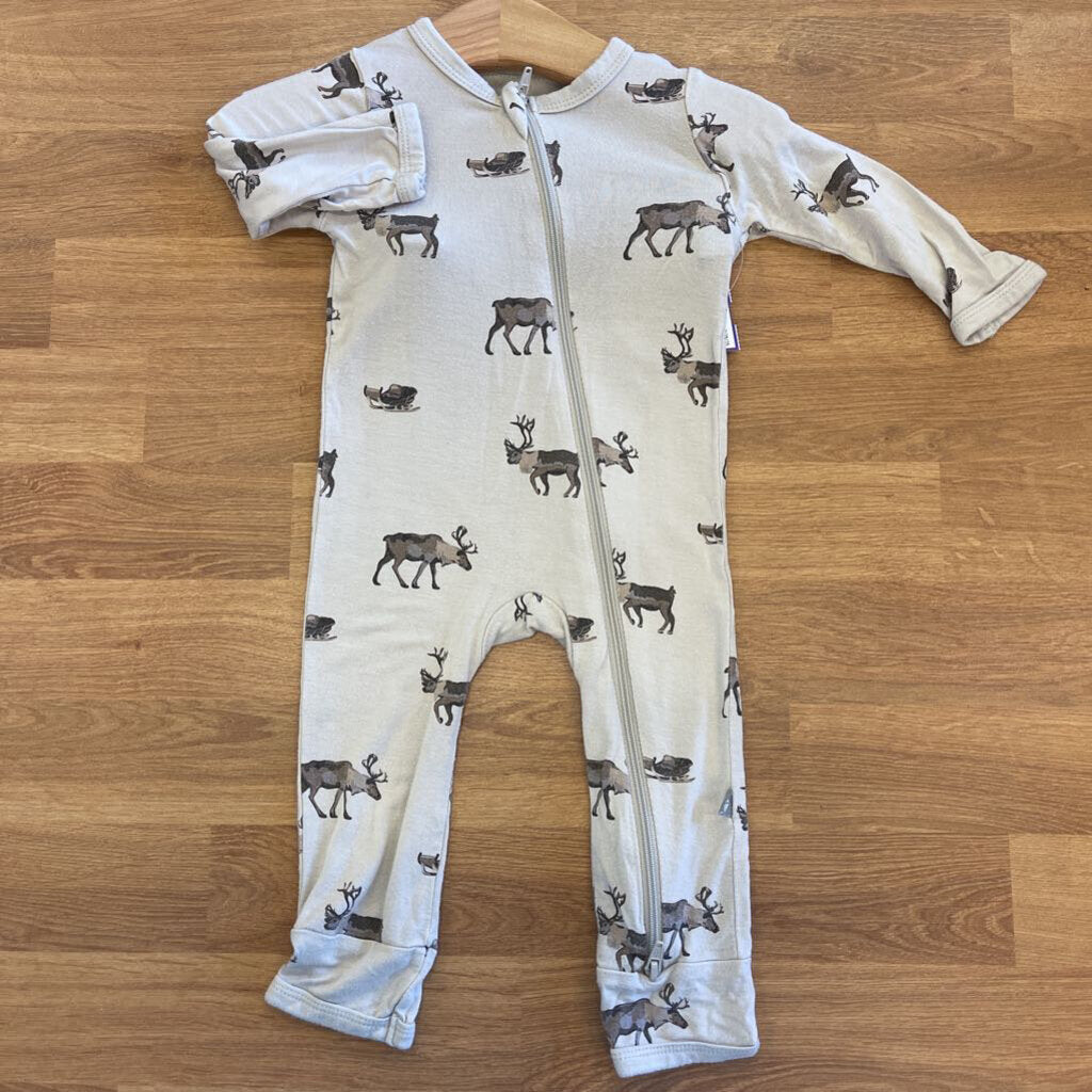 Kyte Baby Bamboo Reindeer Zip Sleeper - 3/6m