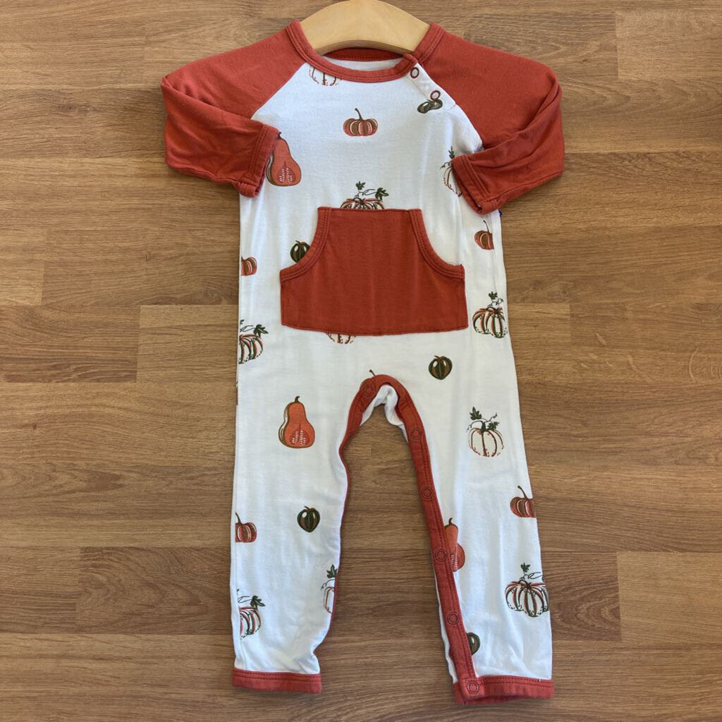 Kyte Baby Bamboo Pumpkin Romper - 3/6m