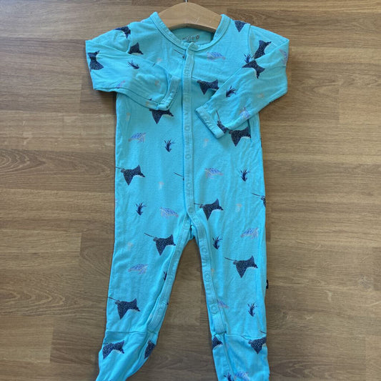 Kyte Baby Bamboo Turtle Snap Sleeper - 6/12m