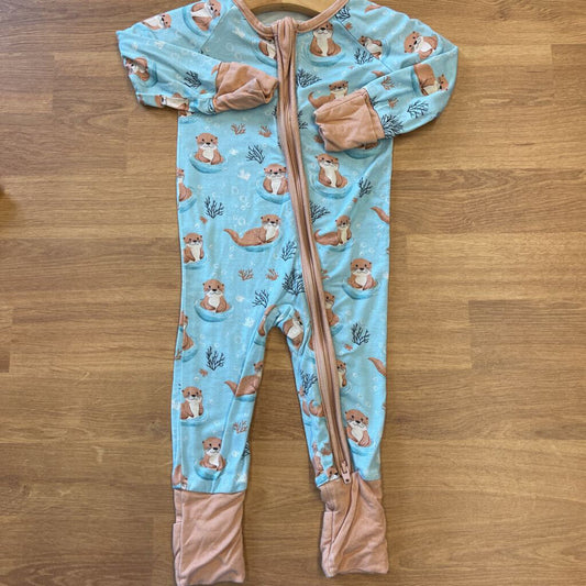 Little One Shop Bamboo Otter Zip Sleeper - 0/3m