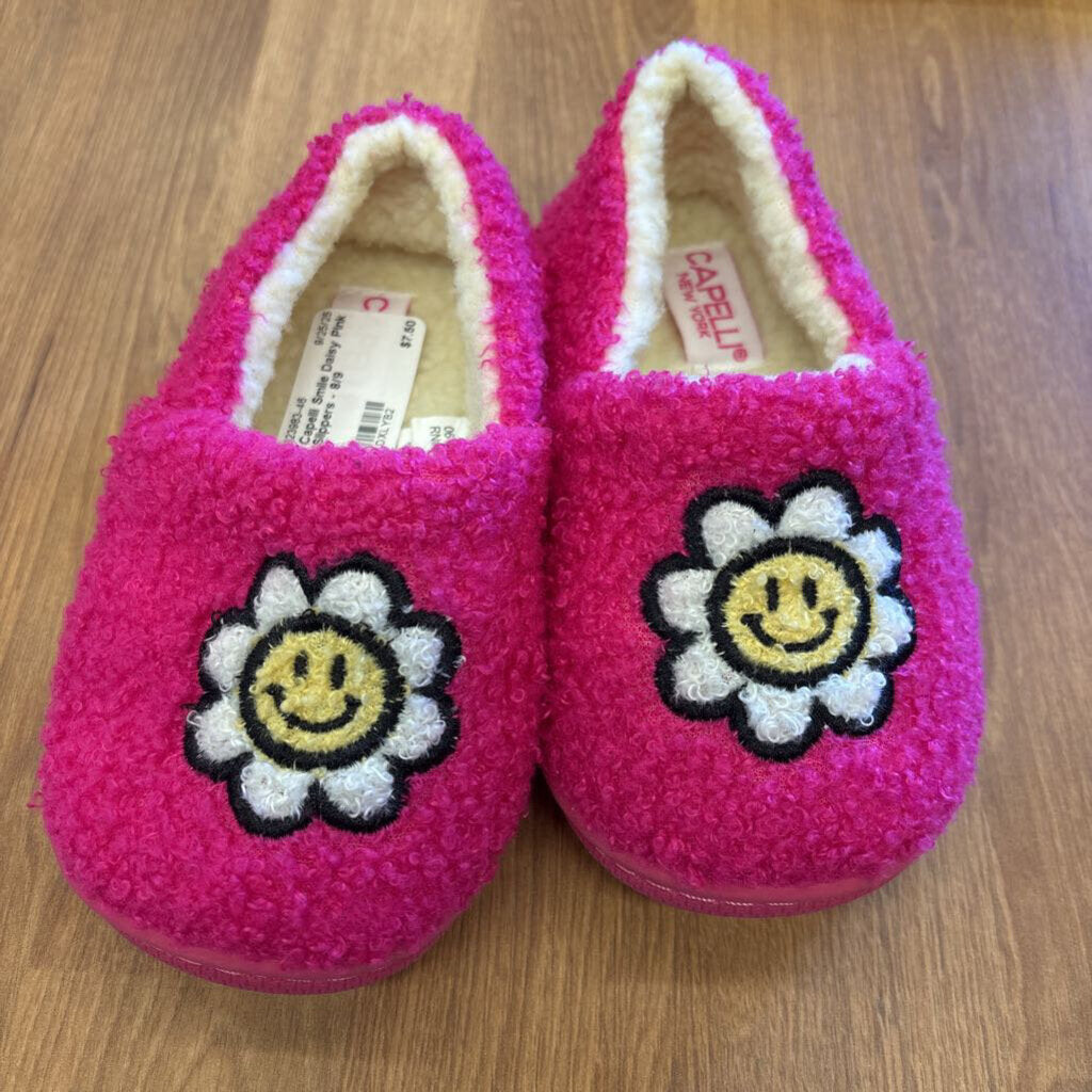 Capelli Smile Daisy Pink Slippers - 8/9