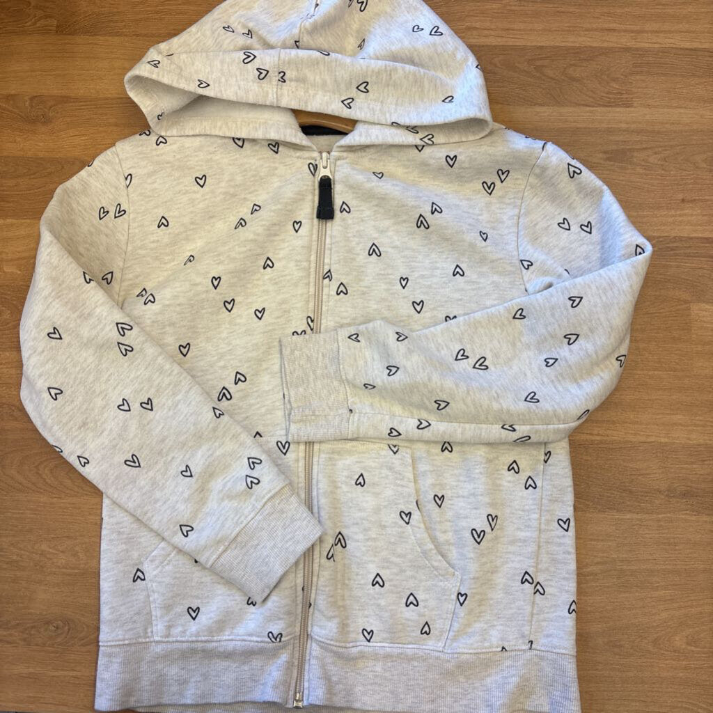 Cat & Jack Heart Zip Hoodie - 10/12