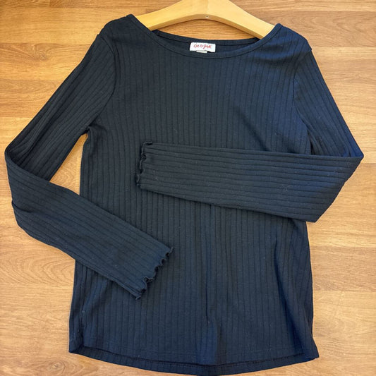 Cat & Jack Ribbed LS Tee - 10/12