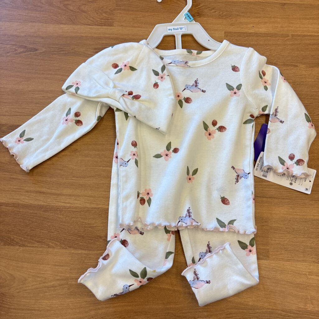NWT Carter's Floral Two Pc Set w/ Hat - 6m