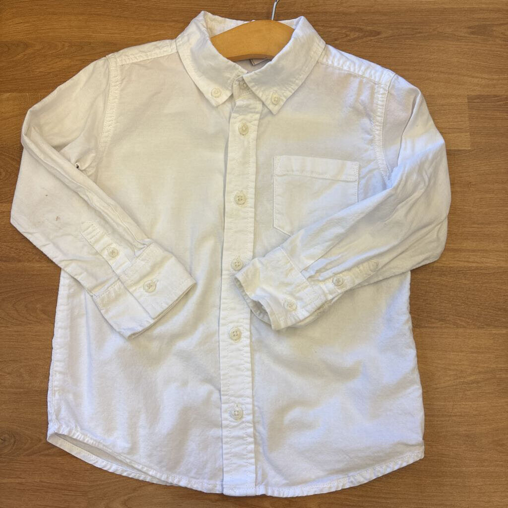 Old Navy LS Button Up (marks on sleeve) - 4T